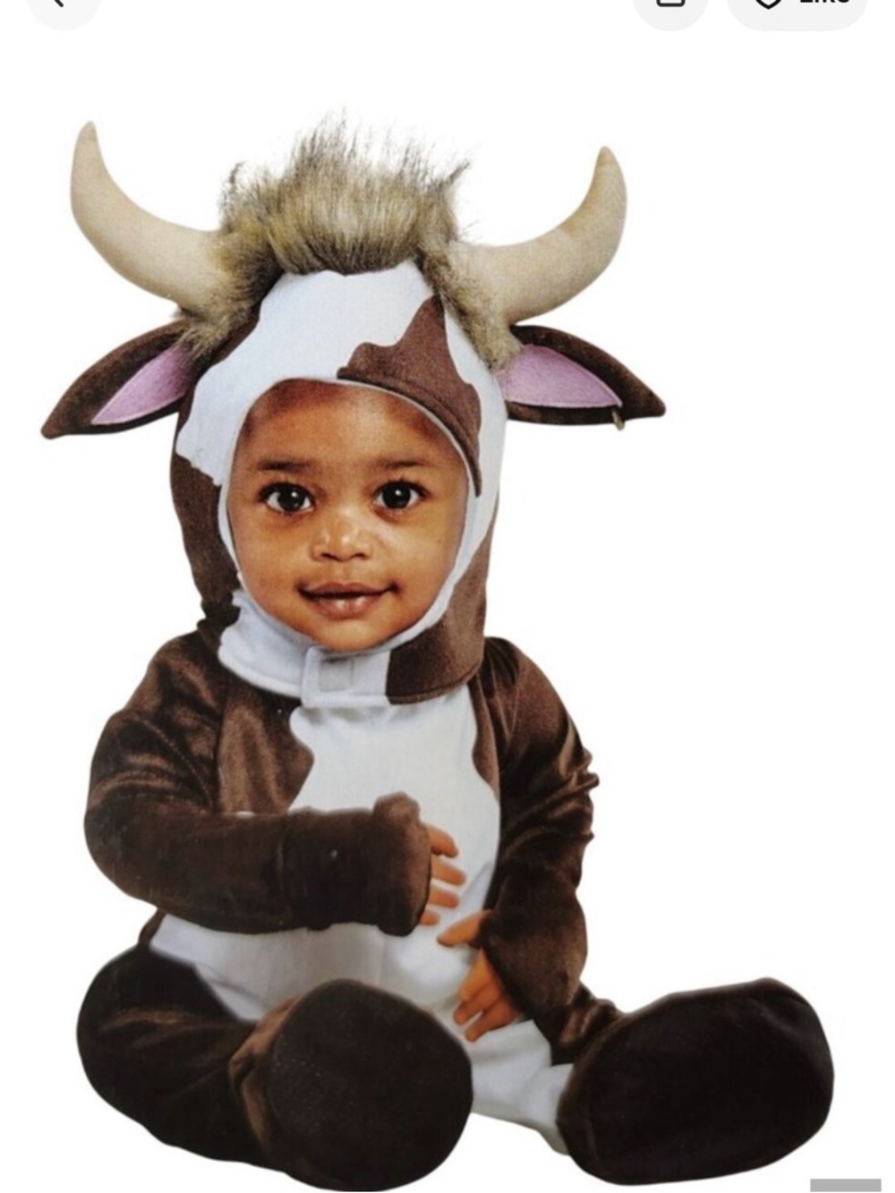 Way to celebrate Baby Bull infant costume. NWT 0-6 mos(wal4)